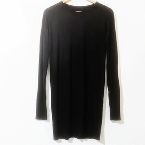 5/$20 Long Sleeve Black Midi Dress Size Medium